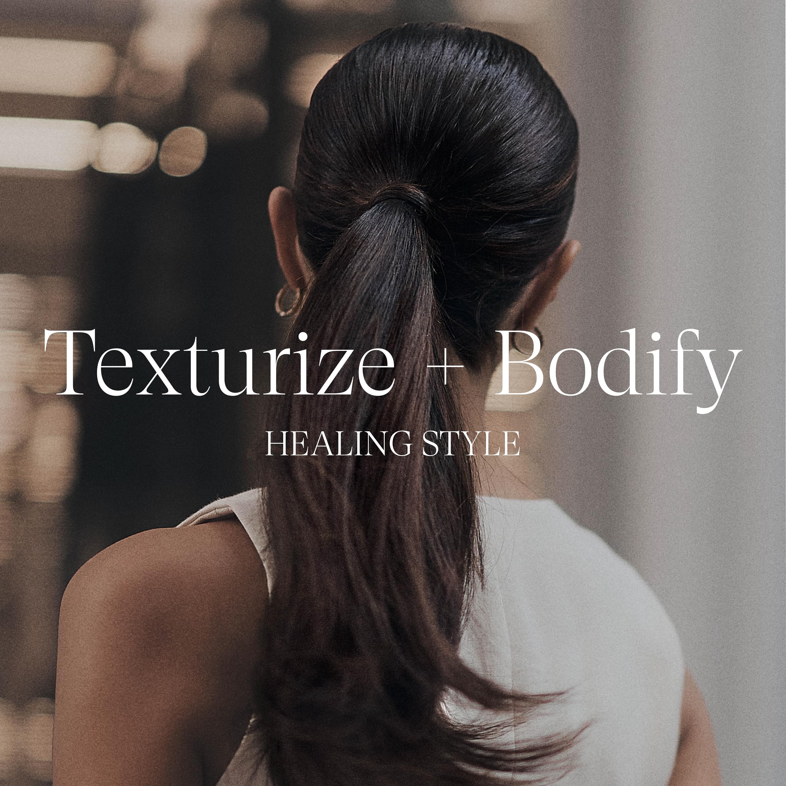 L’ANZA Dry Texture Spray matte finish reveals natural, non-glossy texture.