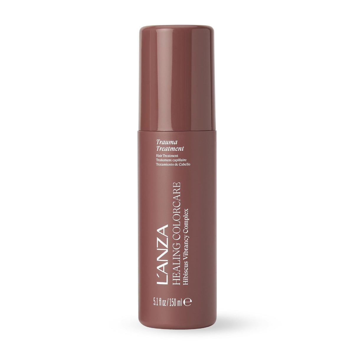 L’ANZA Healing ColorCare Trauma Treatment bottle showing color-safe protection for treated hair