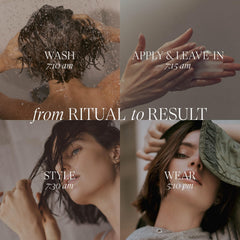 L’ANZA Healing ColorCare Trauma Treatment applied to hair showing a smooth, glossy finish