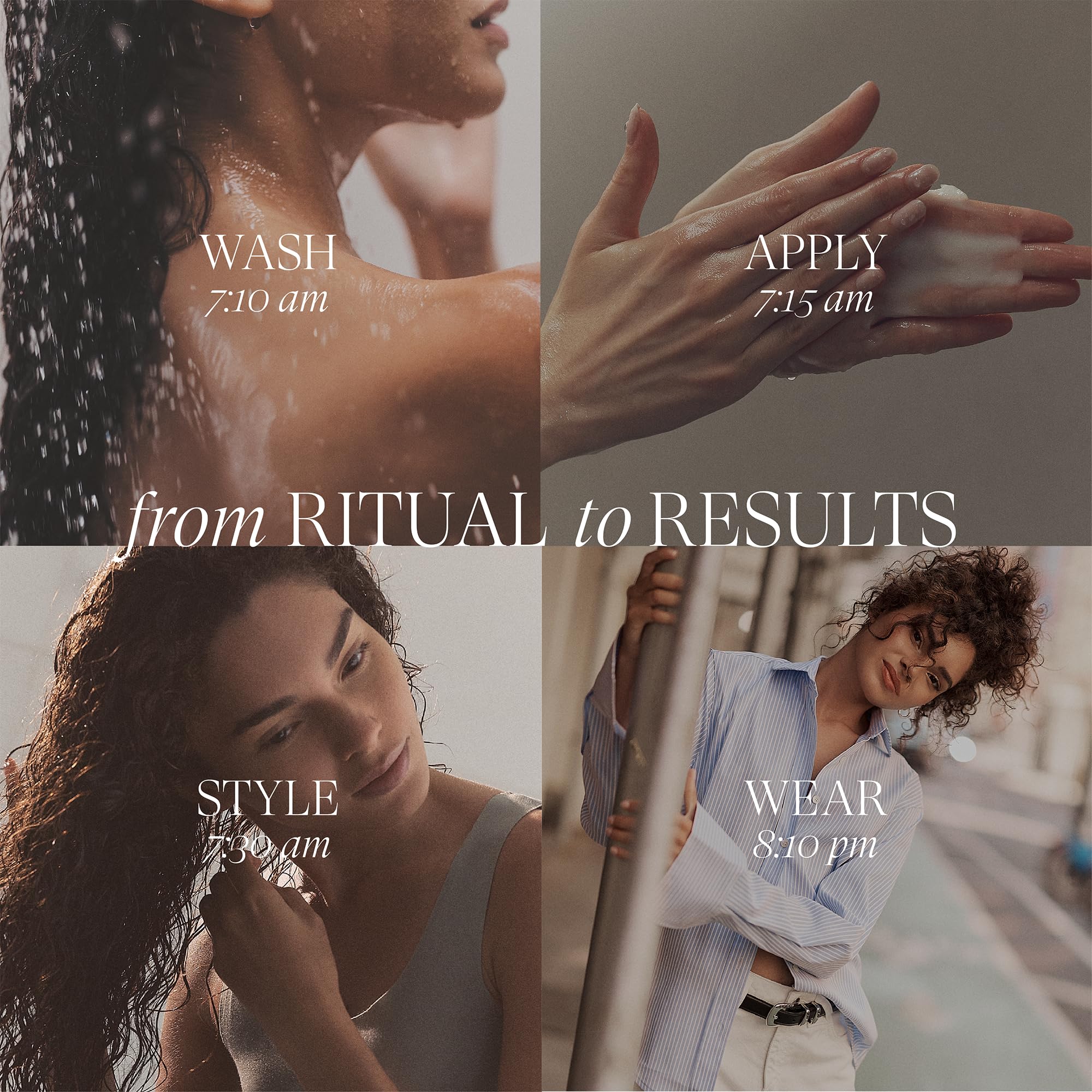 Curl Flex Gel on air-dried curls delivering soft definition and shine
