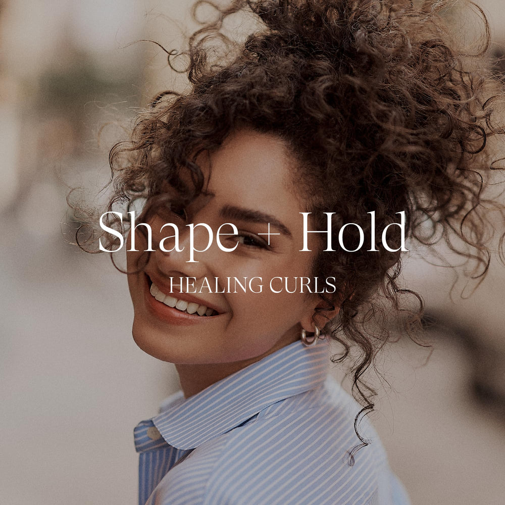 Curl Flex Gel demonstrated on wavy to curly hair for shape