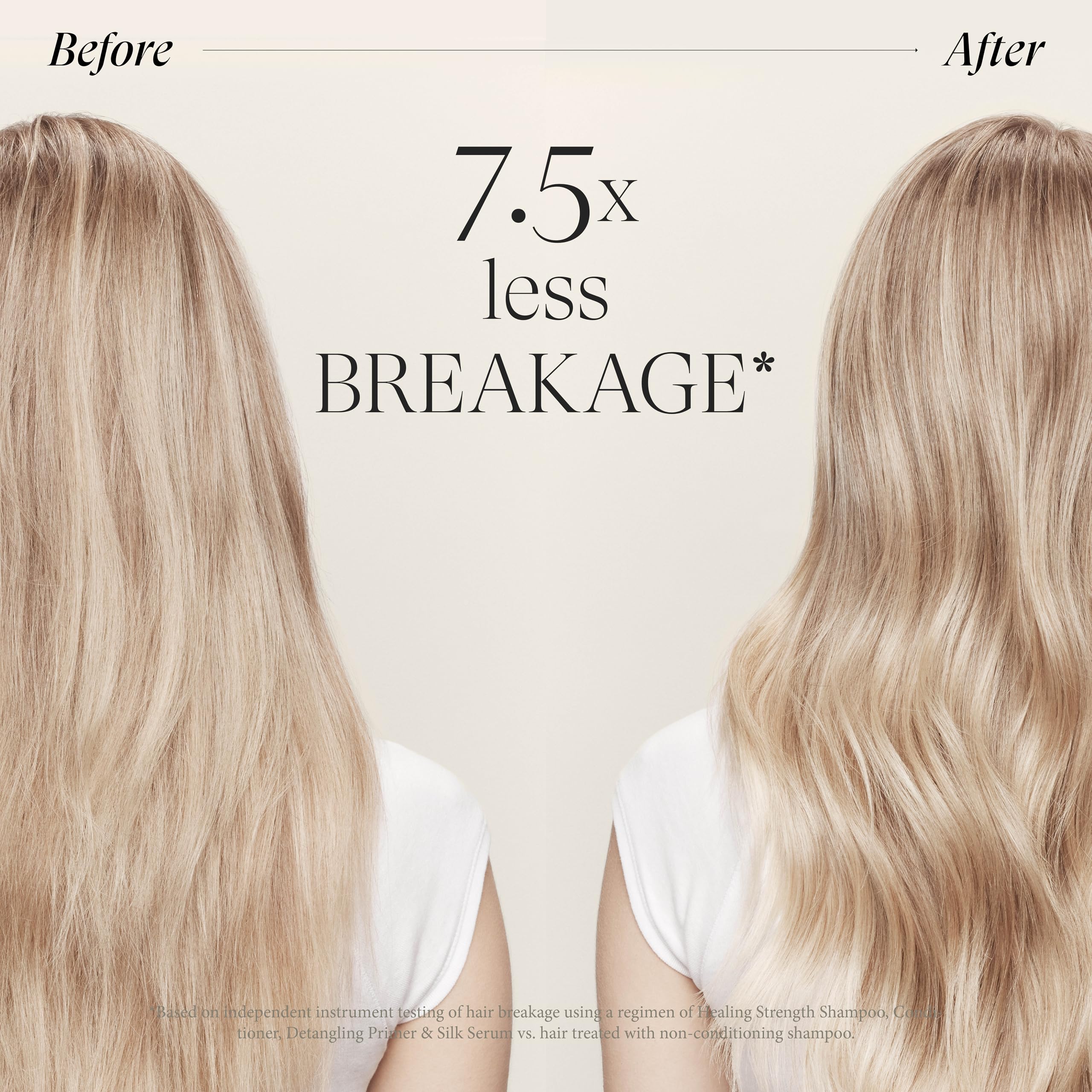 Frizz-free strands after using L’ANZA Healing Strength Silk Serum