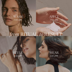 Hair shows frizz-free shine and soft movement with Root Effects.