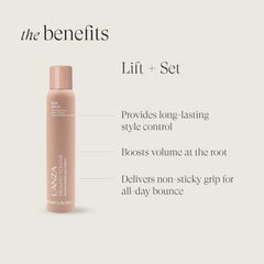 Close-up of smooth, voluminous roots after applying Root Effects.