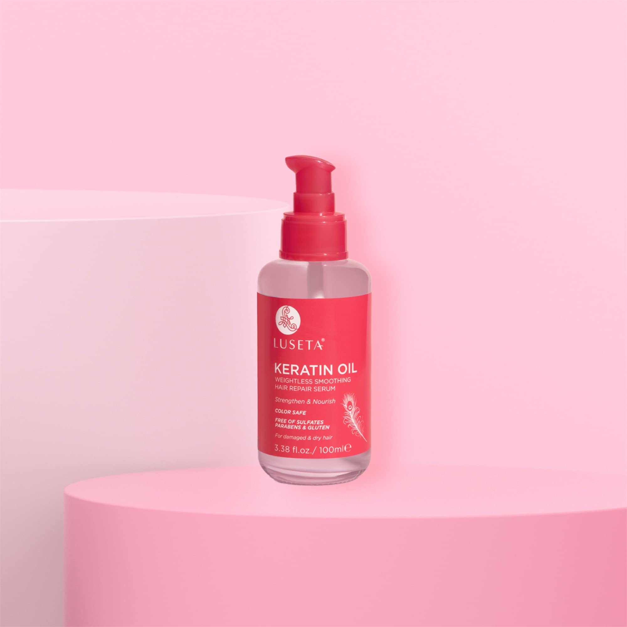 L LUSETA Cabello más manejable gracias a Keratina y nutrición de puntas.