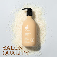 L LUSETA Champú Agua de Arroz, textura cremosa para cabello dañado y sedoso.