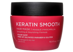 L LUSETA Mascarilla de keratina suave, envase visible para cuidado profundo del cabello.