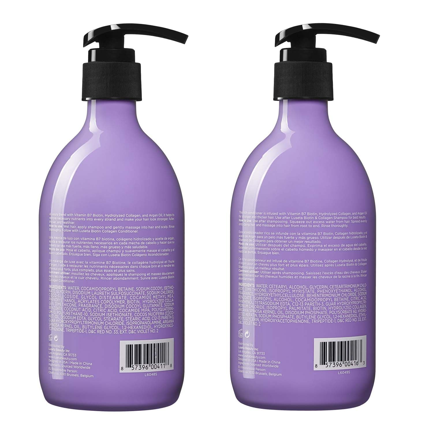 L LUSETA Pump Dispenser Closeup shows easy everyday use.