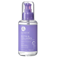 L LUSETA serum biotina y colágeno en frasco para cuidado diario capilar