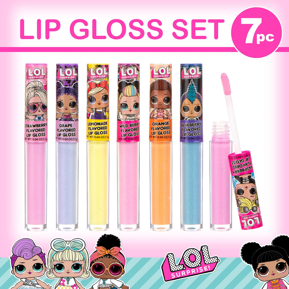 L.O.L Surprise! brillo labial sabor fresa, acabado brillante para labios