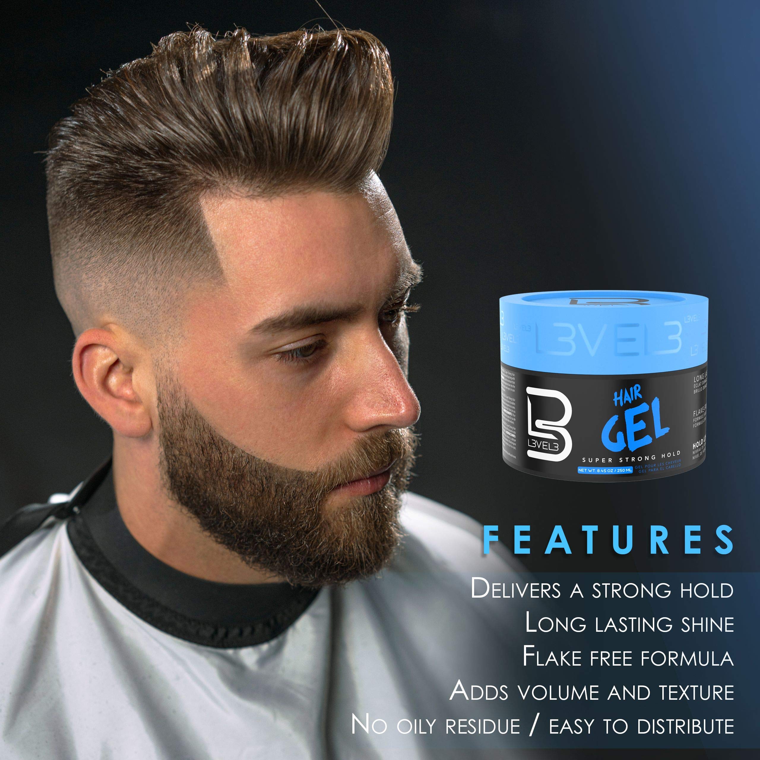 L3 Hair Gel texture and volume boost for versatile styles