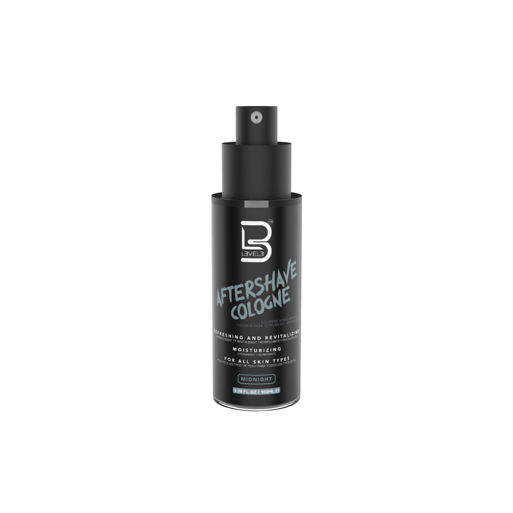 L3 Level 3 aftershave spray bottle ready for a refreshing post-shave ritual.