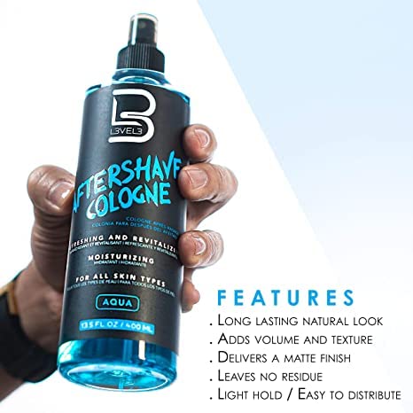 L3 Level 3 After Shave Spray packaging with cedarwood imagery conveying rugged protection cues.