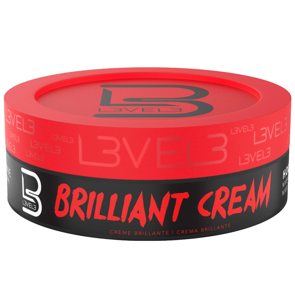 L3 Level 3 Brilliant Cream para cabello-brillo, brillo natural y suave
