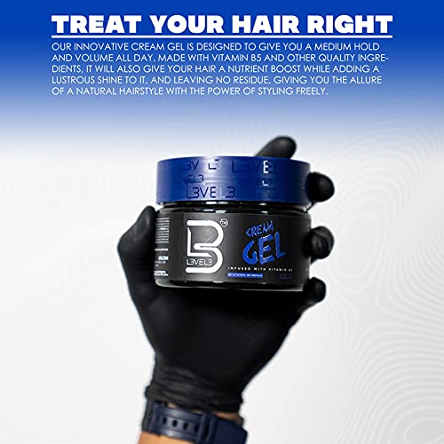 L3 Level 3 Cream Gel - Aplicación suave para modelar el cabello