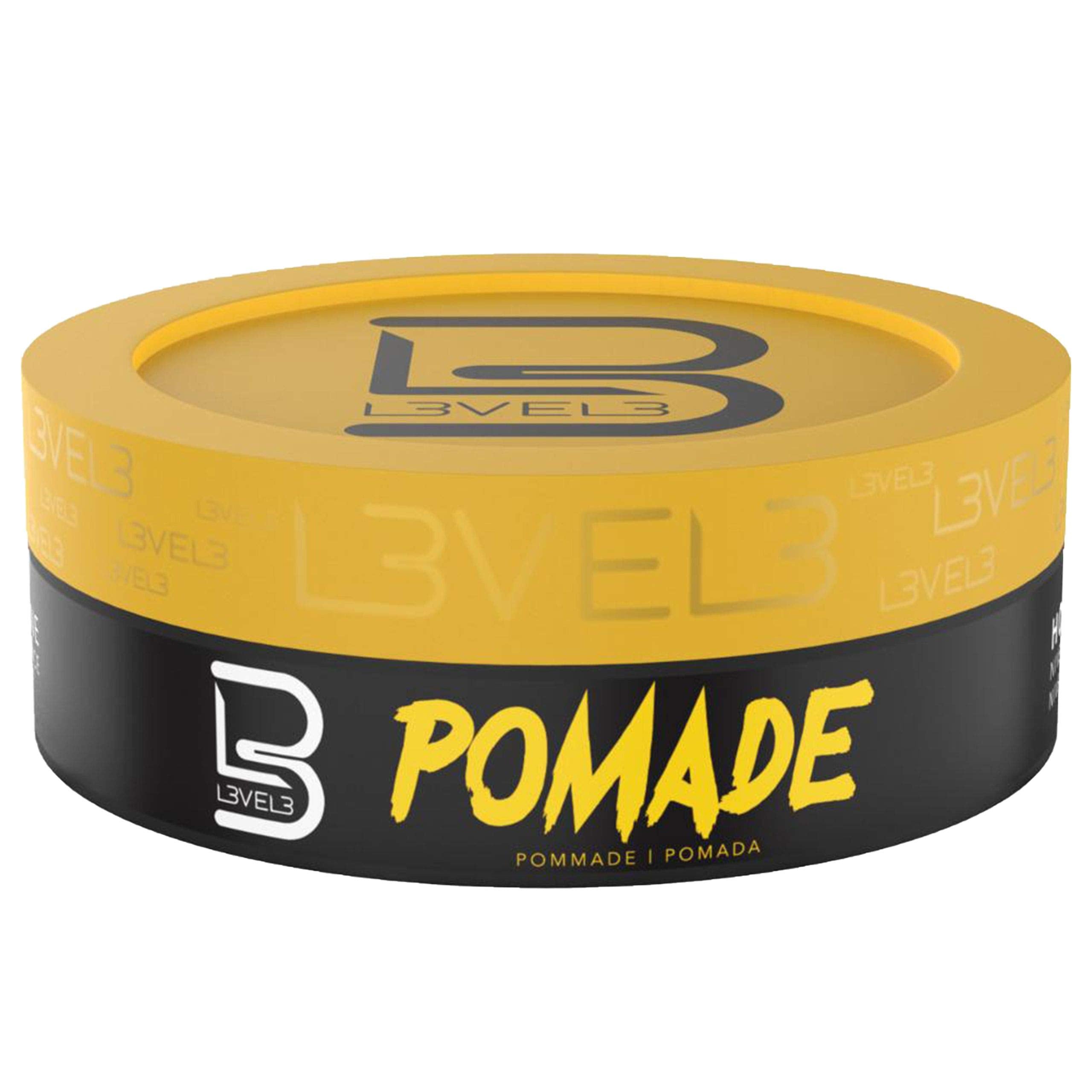 L3 Level 3 Pomade: acabado limpio y secado ligero con aroma fresco.