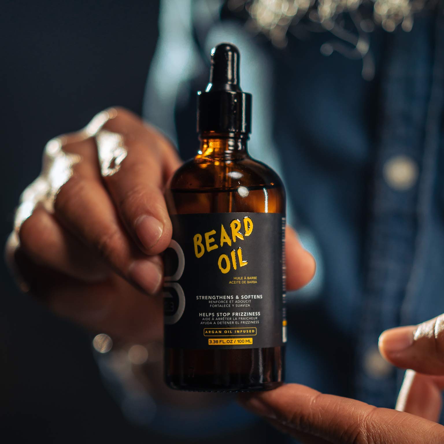 L3 Level 3 Beard Oil packaging emphasizes clean ingredients and everyday grooming.
