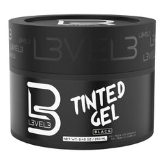 L3 Nivel 3 gel para pelo negro cubre canas con brillo natural