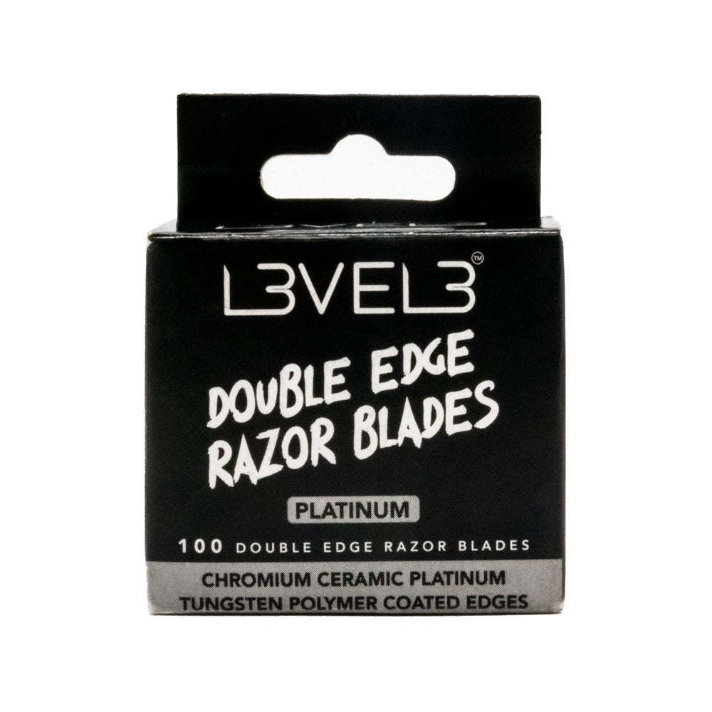 L3 platinum-coated double-edge blade delivers precise shaving for daily use.