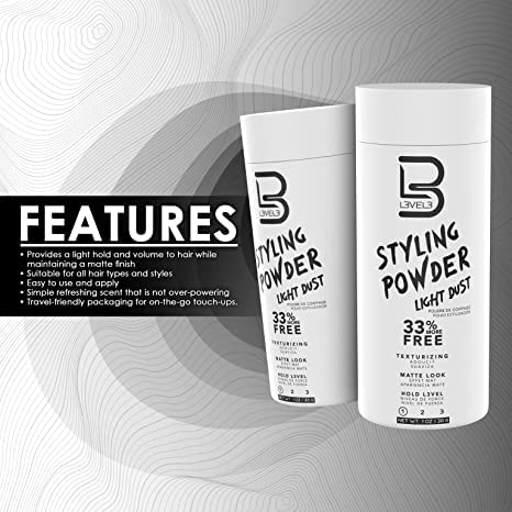 L3 Polvo Peinado Nivel 3 sin residuos visibles para un look limpio