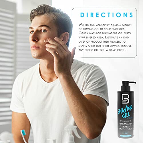 L3 Shaving Gel Ice dispense view shows easy application and quick prep.