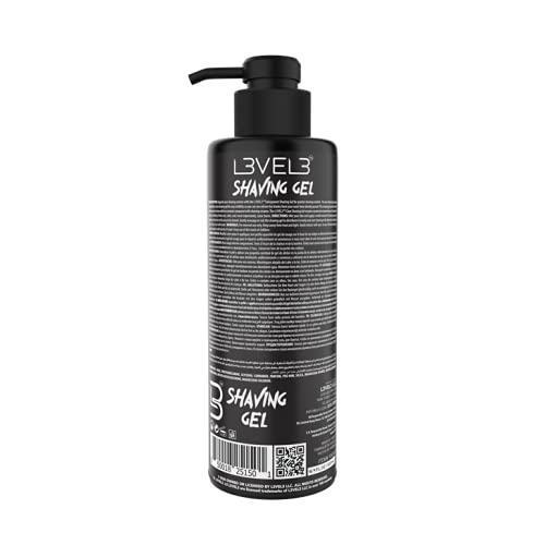 L3 Shaving Gel Ice close-up usage demonstrates easy wet skin preparation.