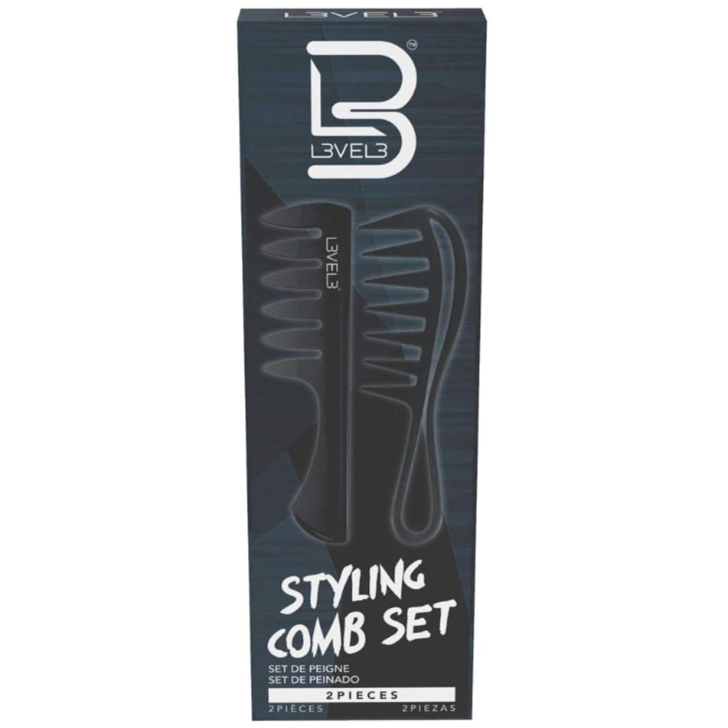 L3 Styling Comb Set offers a professional look with a slim profile for salon-quality parting.