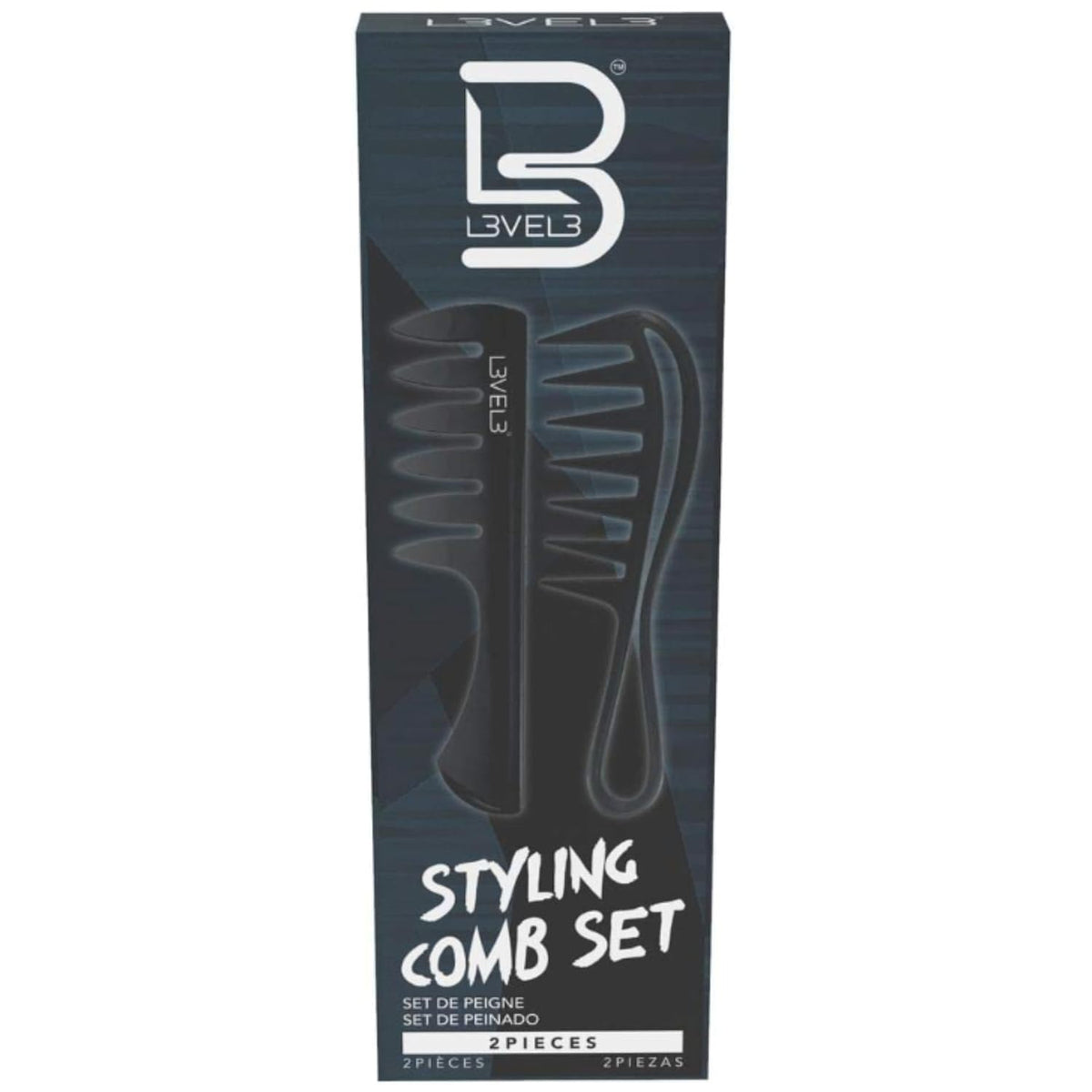 L3 Styling Comb Set offers a professional look with a slim profile for salon-quality parting.