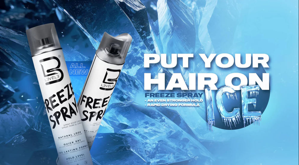 Volumen y brillo con spray L3 Nivel 3 para estilo visible.