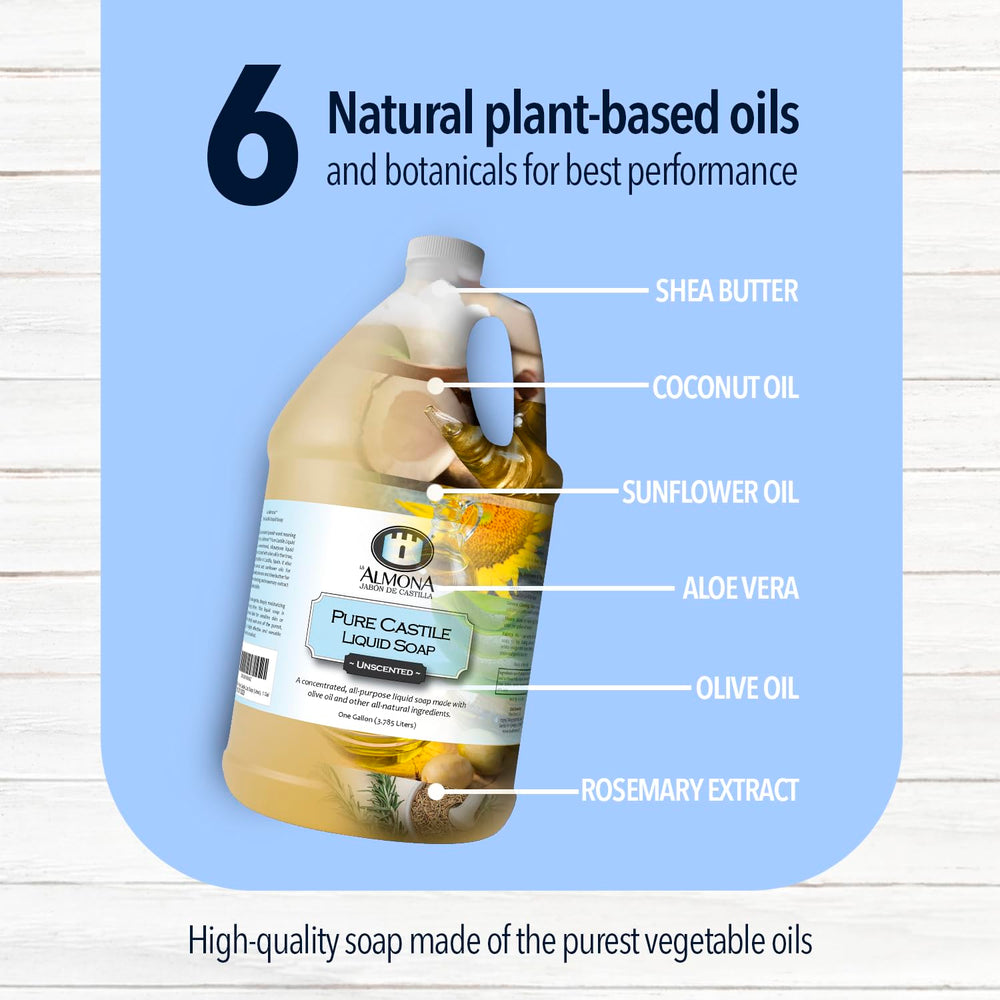 La Almona bottle close up emphasizing natural ingredients