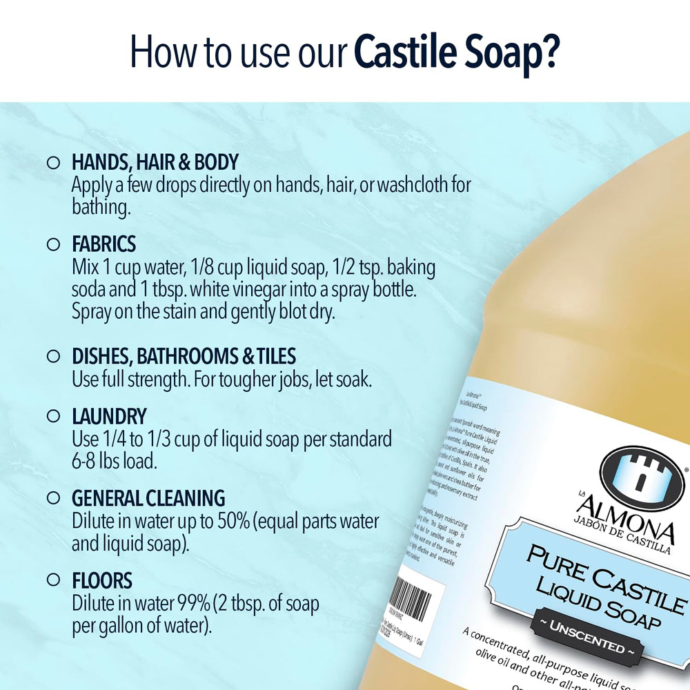 La Almona castile soap dog shampoo showing plant based pet care