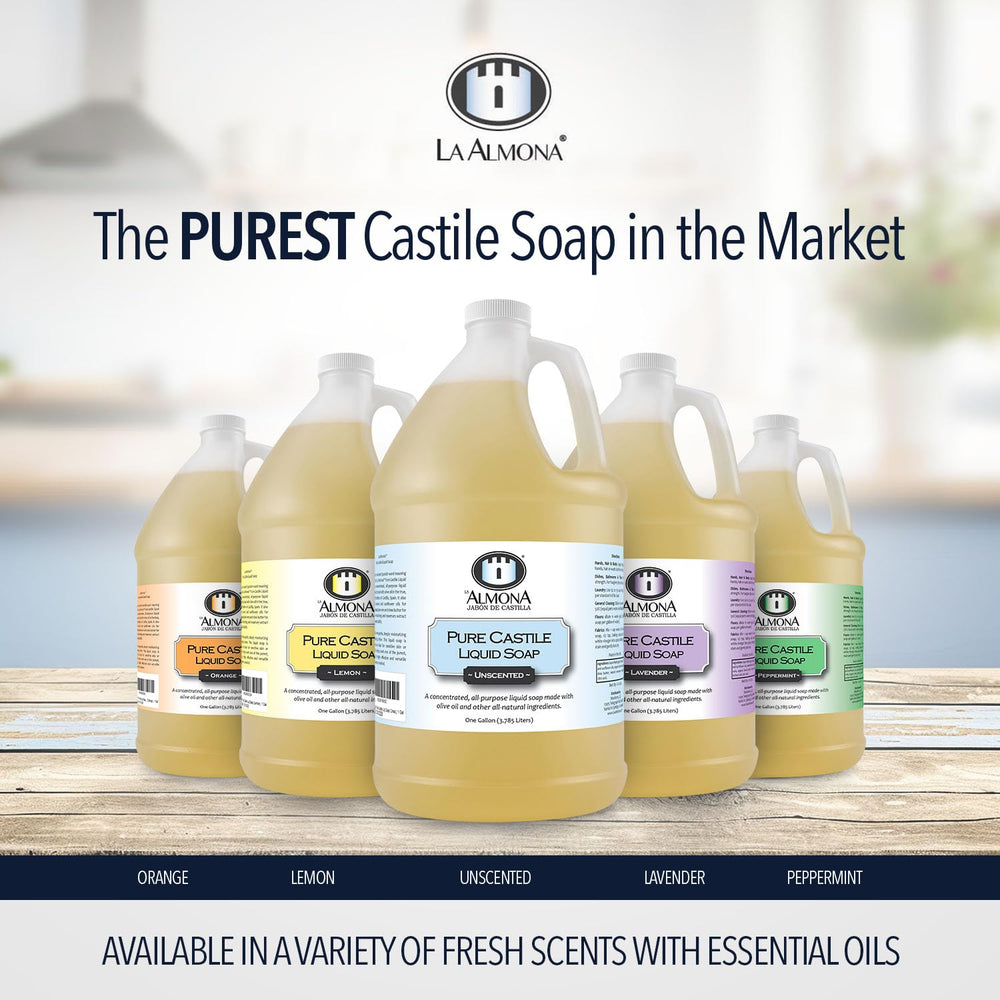 La Almona castile soap face cleanser for daily fragrance free cleansing