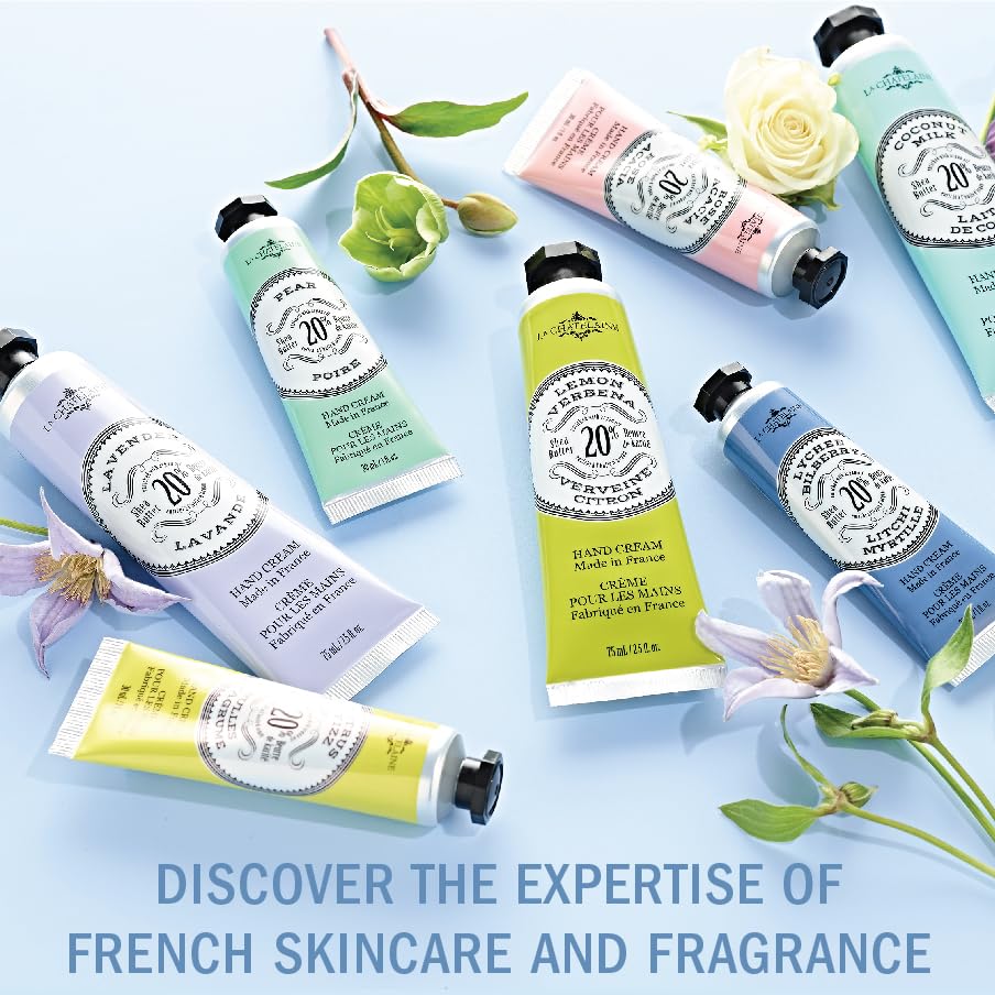 La Chatelaine hand cream trio tin gift box presentation