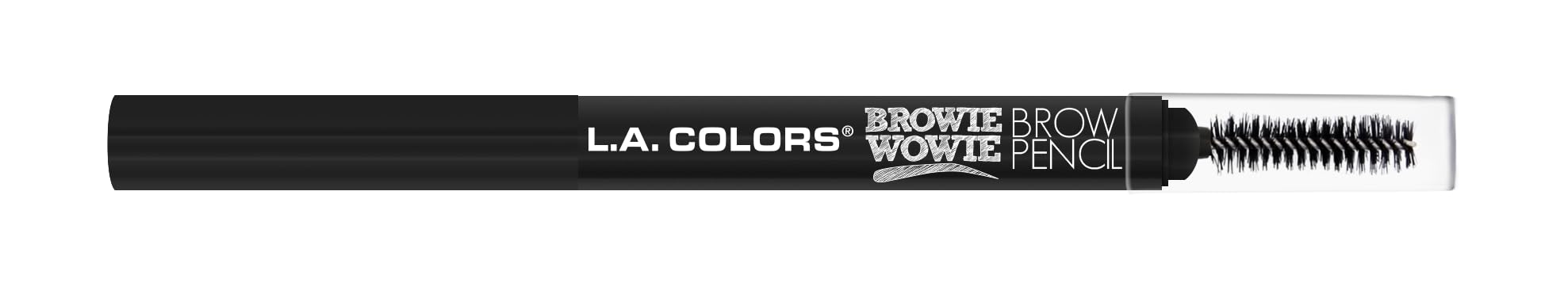 L.A. COLORS Browie Wowie Brow Pencil negro: spoolie para difuminar y dar forma.