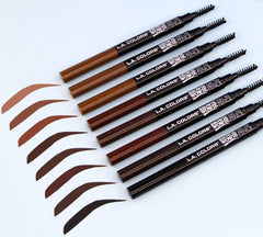L.A. COLORS Browie Wowie Brow Pencil negro: acabado definido para todo el día.