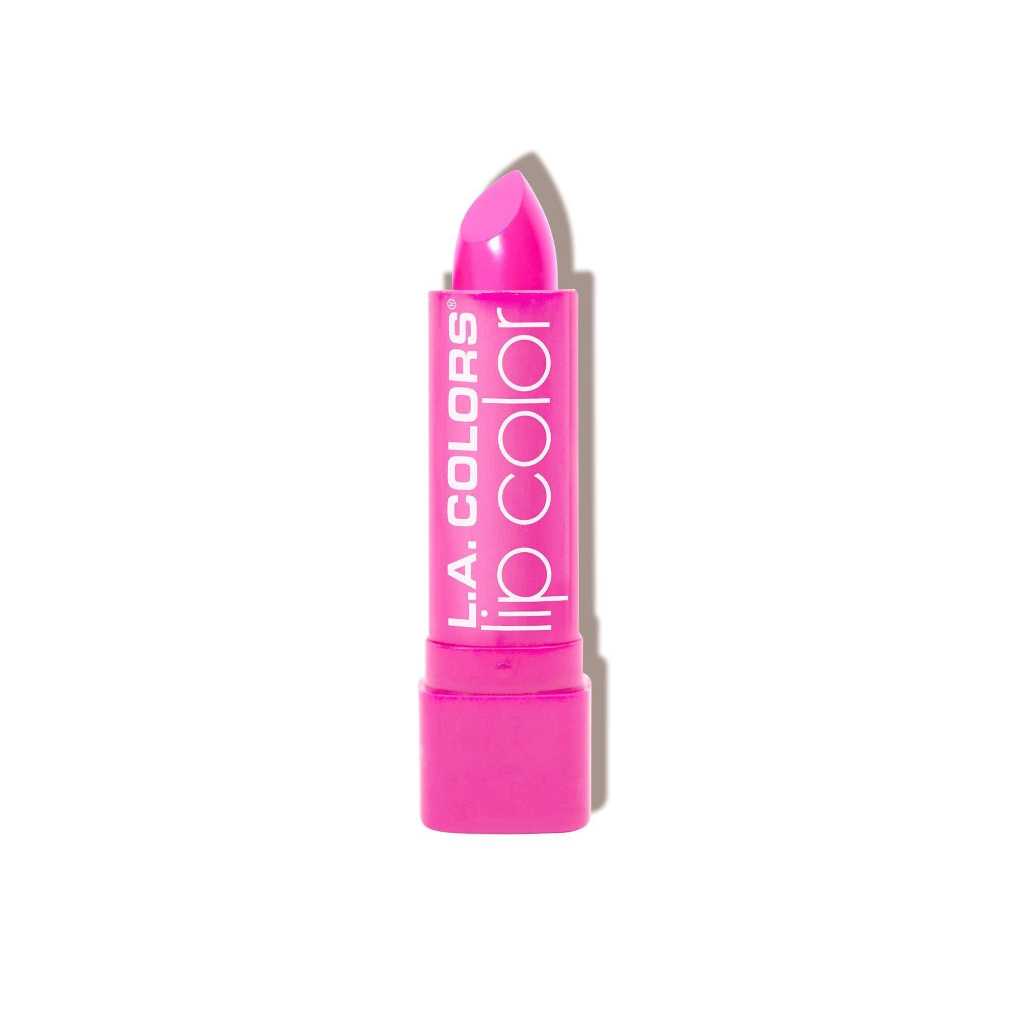 L.A. COLORS Pink Parfait bottle shows creamy, true-pink shade for all-day wear.