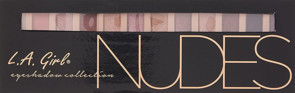 L.A. Girl Beauty Brick Eyeshadow nude palette edge view shows sturdy packaging.