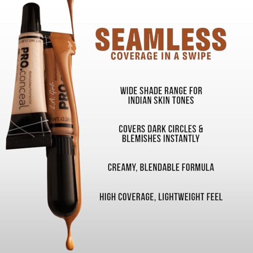 L.A. Girl HD Pro.Conceal brush-tip close-up for precise application.