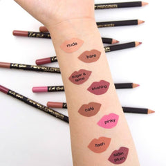 L.A. Girl Vamp GP726 swatch showing rich, bold pigment on lips.