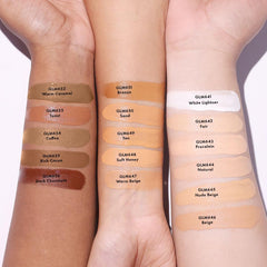 L.A. Girl Pro Coverage applied on skin demonstrates skin-like blend for all skin types