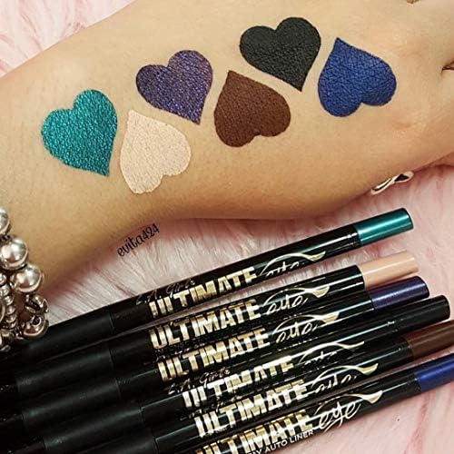 Close-up of eye makeup using L.A. Girl eyeliner for precise application