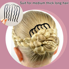 La Jolie Jasmin black hair fork with multiple teeth for updos.