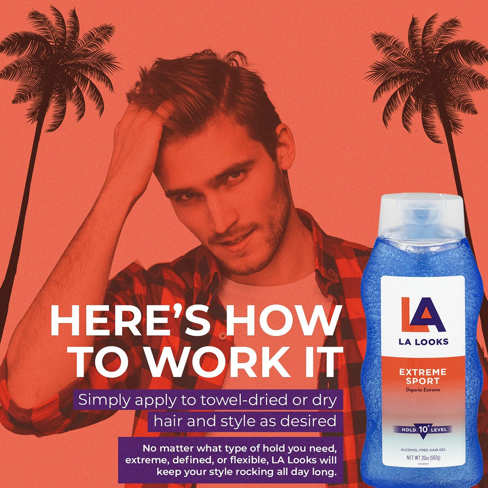 Color-safe formula helps protect treated hair when using LA Looks