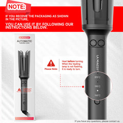 La Maesii anti scald cover demonstrates safe handling during styling