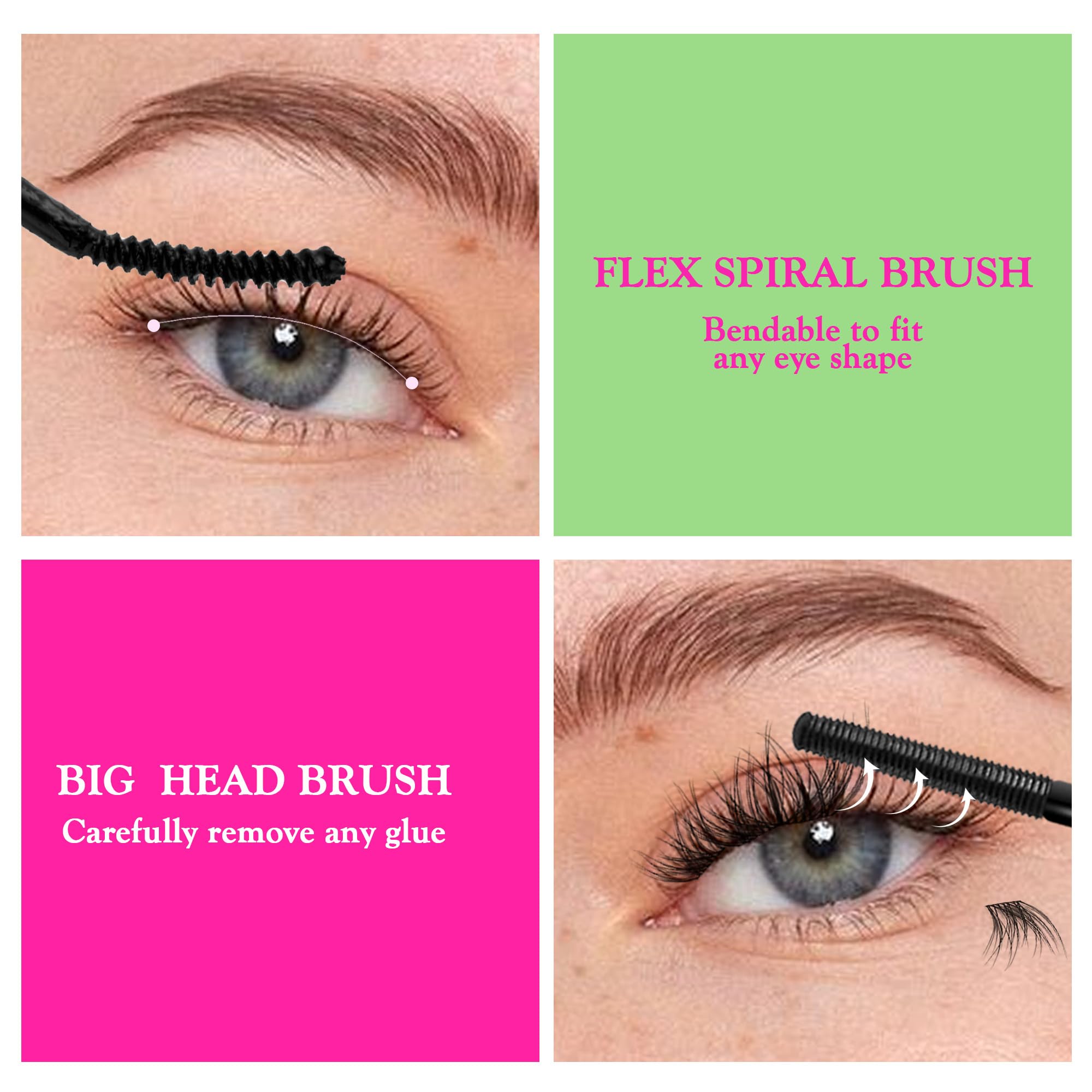 La Maesii lash bond application on real lashes shows a smooth, even layer for secure wear