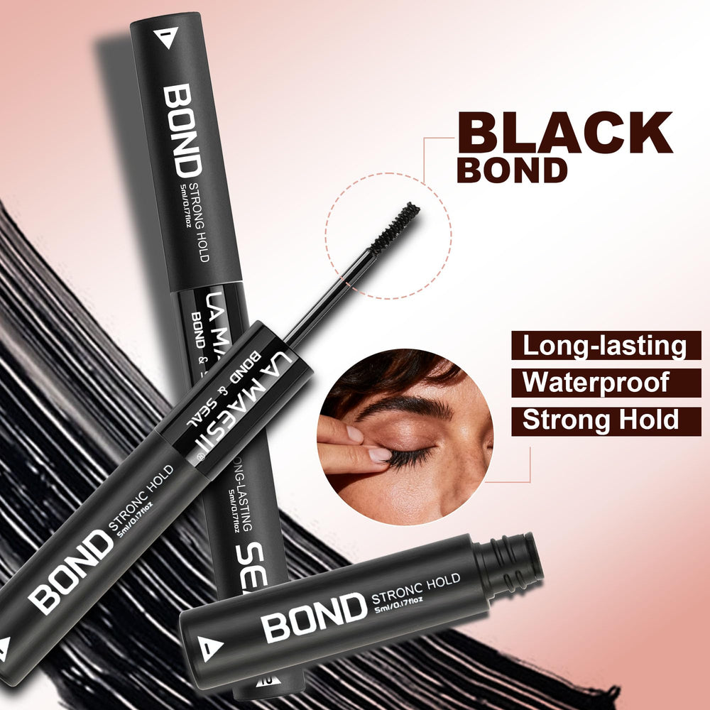 La Maesii lash cluster glue waterproof design resists moisture and sweat.