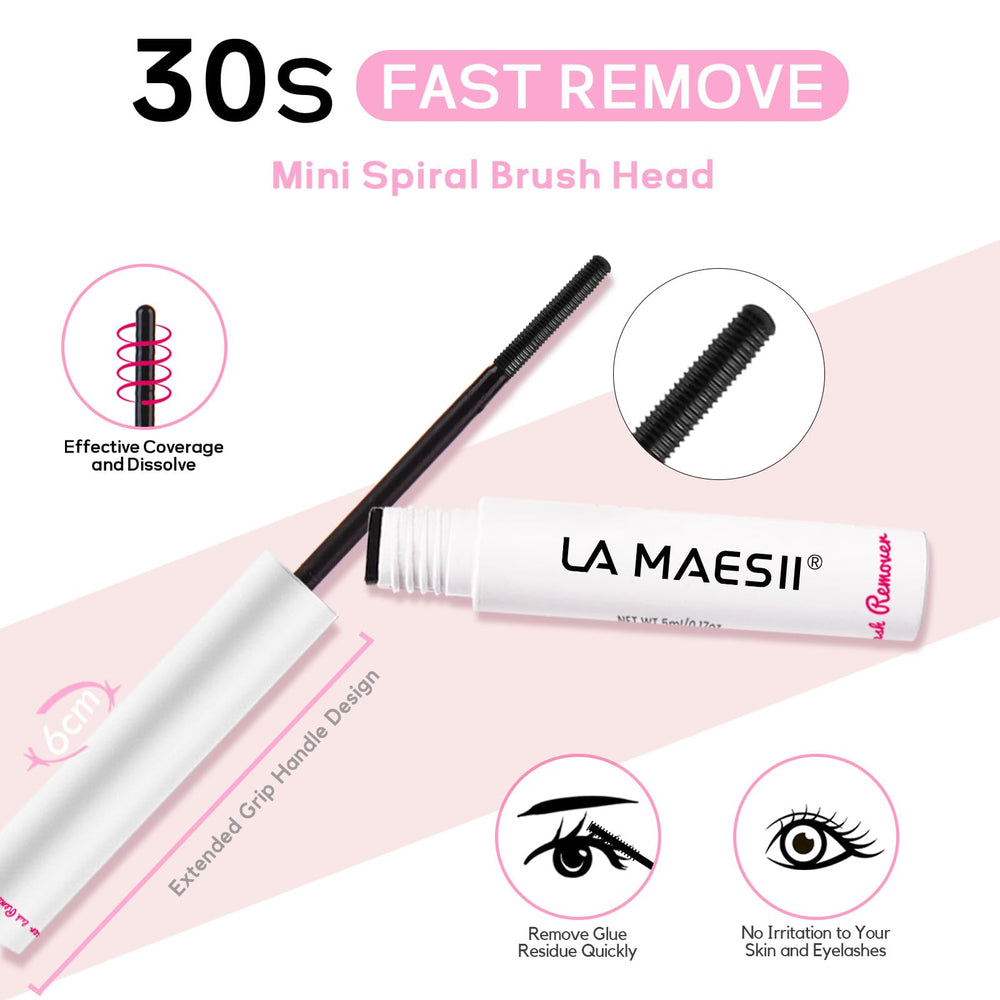 La Maesii waterproof lash adhesive application demonstrates sweatproof wear