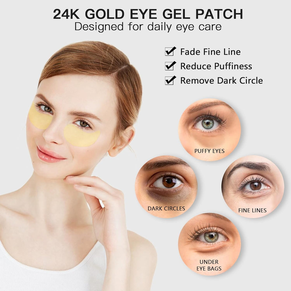 LA MIURA parches ojos hidrogel para hidratación nocturna y tono más luminoso.
