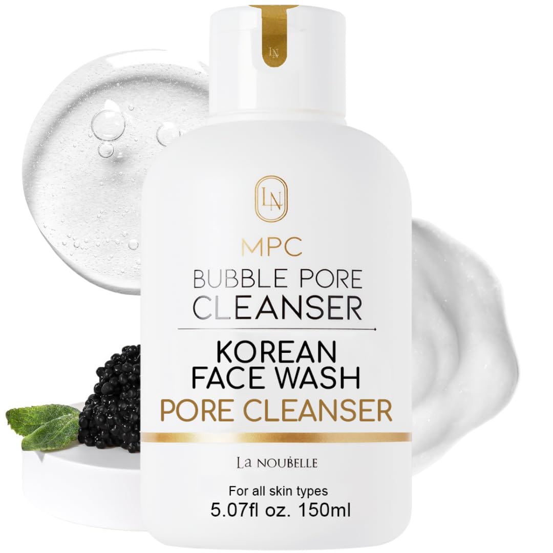 La Noubelle MPC Bubble Cleanser bottle close-up for premium cleansing and hydration.