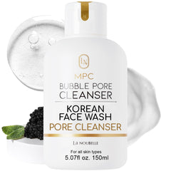 La Noubelle MPC Bubble Cleanser bottle close-up for premium cleansing and hydration.